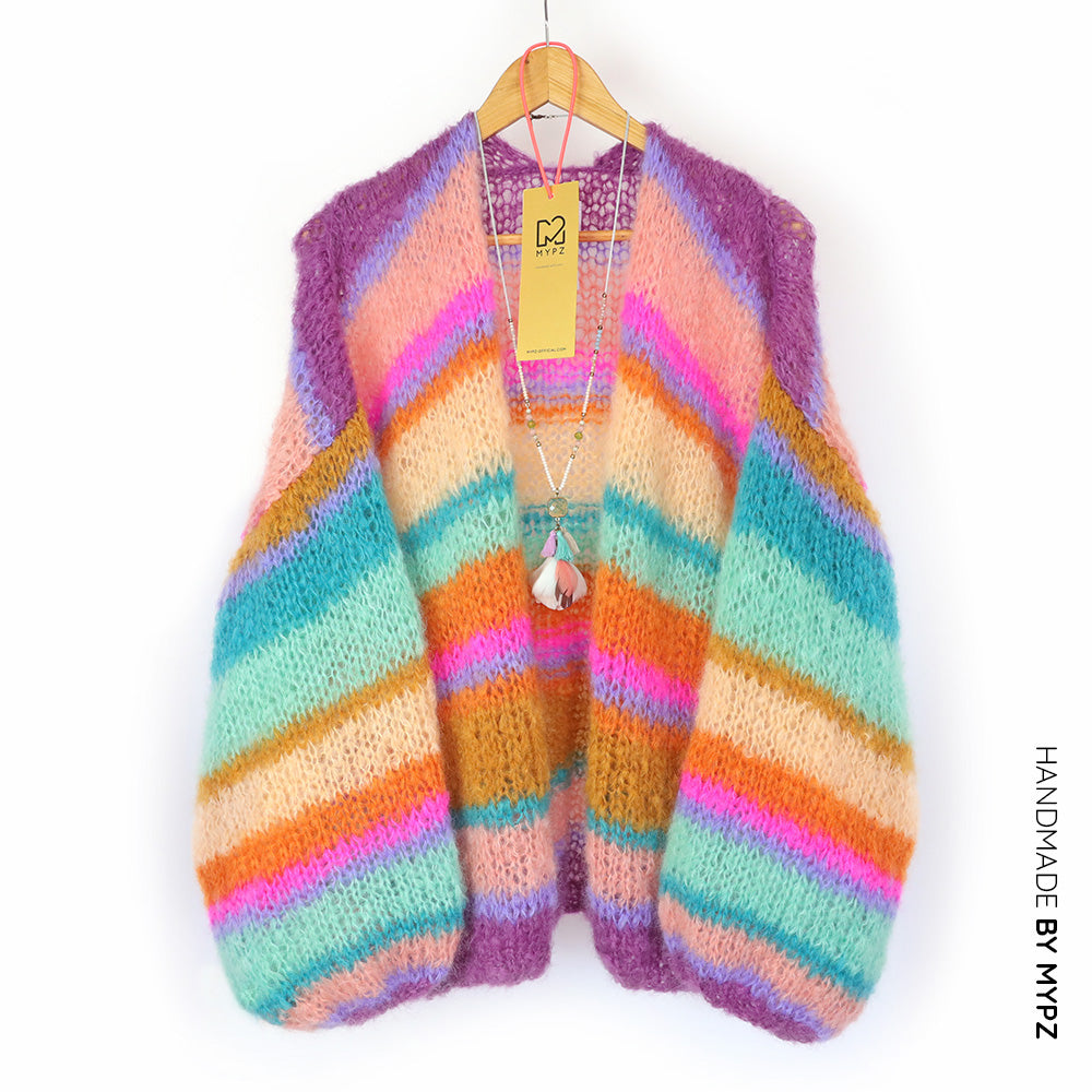 MYPZ Light Mohair Cardigan Crystal