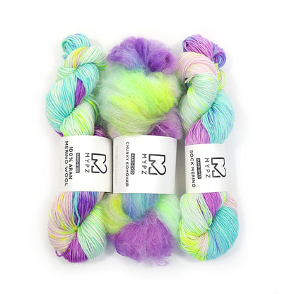 MYPZ Hand-dyed 100% Aran Merino Wool – Island