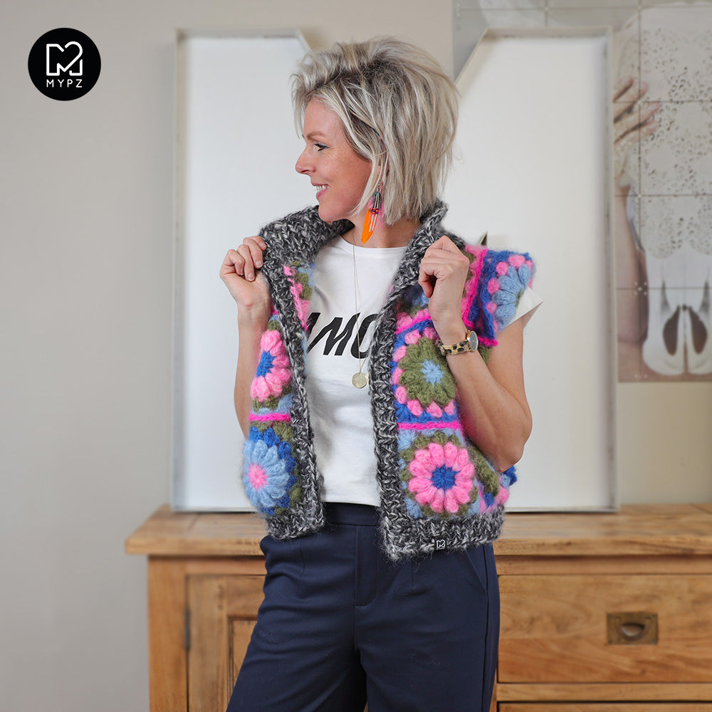 Haakpatroon - MYPZ 3D Granny Gilet PinkyBlue (ENG-NL)