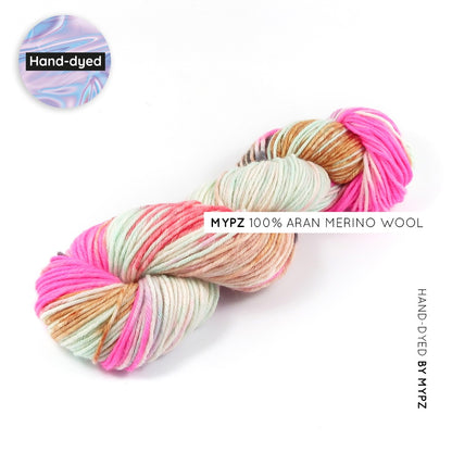 MYPZ Hand-dyed 100% Aran Merino Wool – Brighter Days