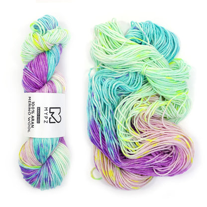 MYPZ Hand-dyed 100% Aran Merino Wool – Island