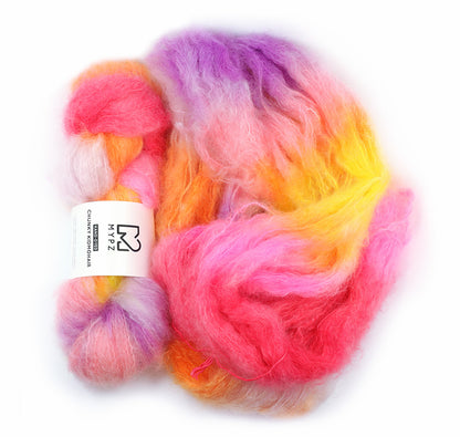 MYPZ Chunky kidmohair DK – handgeverfde Flowers Bloom