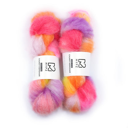MYPZ Chunky kidmohair DK – handgeverfde Flowers Bloom