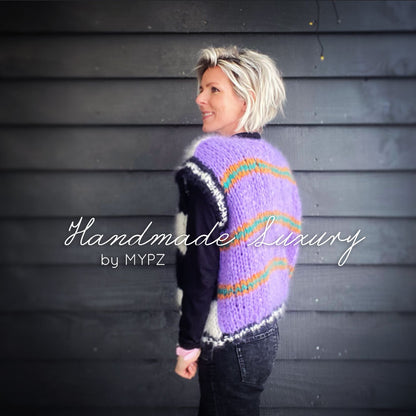 MYPZ basic chunky mohair spencer two sided