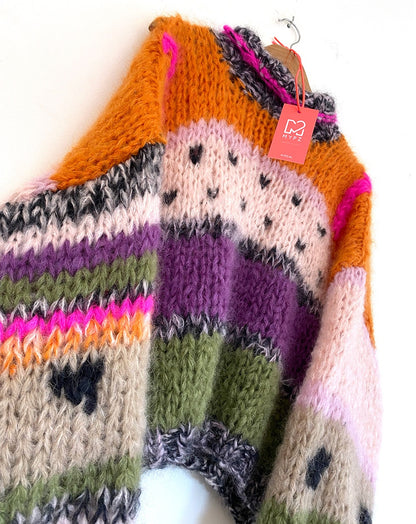 MYPZ Chunky Mohair Pullover Watermelon