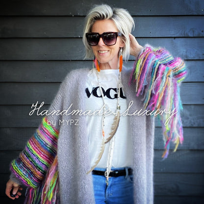 MYPZ festival cardigan light grey