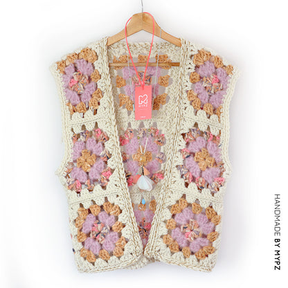 Haakpakket - MYPZ Granny Boho Gilet Brown Love (ENG-NL)