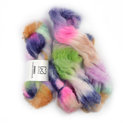 MYPZ Chunky kidmohair DK – handgeverfd Blossom