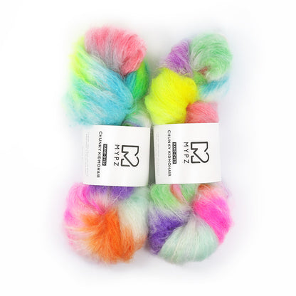 MYPZ Chunky kidmohair – hand-dyed Rainbow