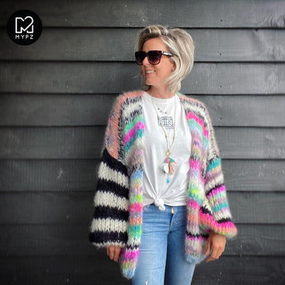 Strikkemønster – MYPZ Chunky Mohair Cardigan Indian Summer No.15 (NO)