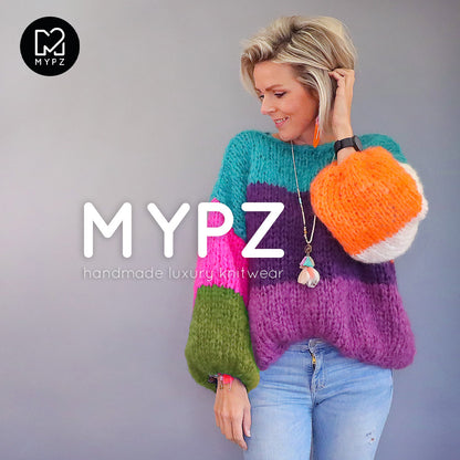 Motif de tricot – Pull basique en mohair épais MYPZ Mila No15 (ENG-NL-DE-FR-ES)