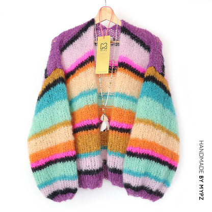 Knitting kit – MYPZ Basic Light Mohair Cardigan Ebony No10 (ENG-NL)