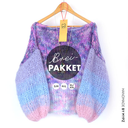 Knitting Kit – MYPZ Basic Chunky Pullover Heliotrope No15 (ENG-NL-DE)