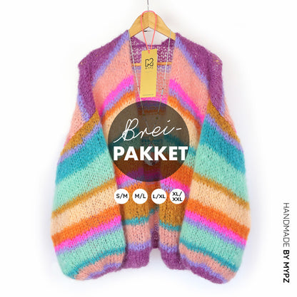 Breipakket – MYPZ Basic Light Mohair vest Crystal No10 (ENG-NL)