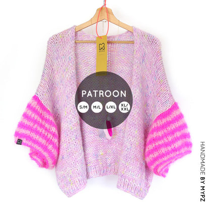 Knitting pattern – MYPZ short Alpaca-Mohair Cardigan Adorable No10 (ENG-NL)