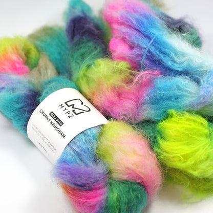 MYPZ Chunky kidmohair – hand-dyed Happy Forest