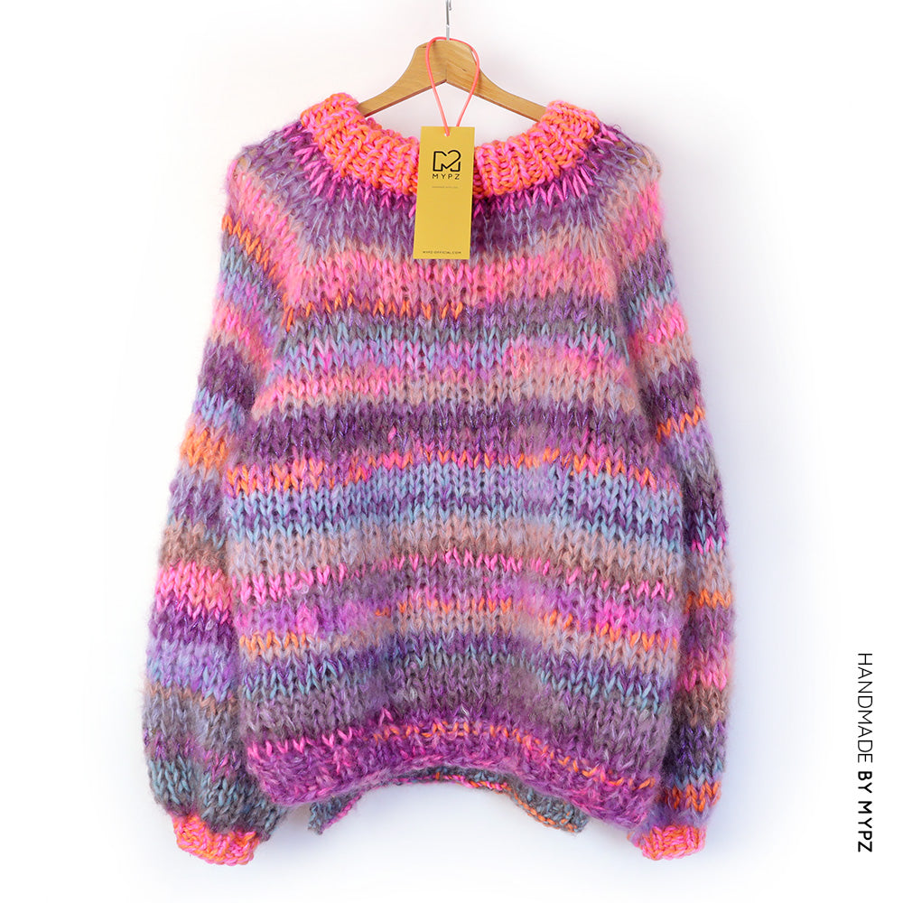 Knit pattern – MYPZ chunky top-down mohair pullover Majestic No.15 (ENG-NL)