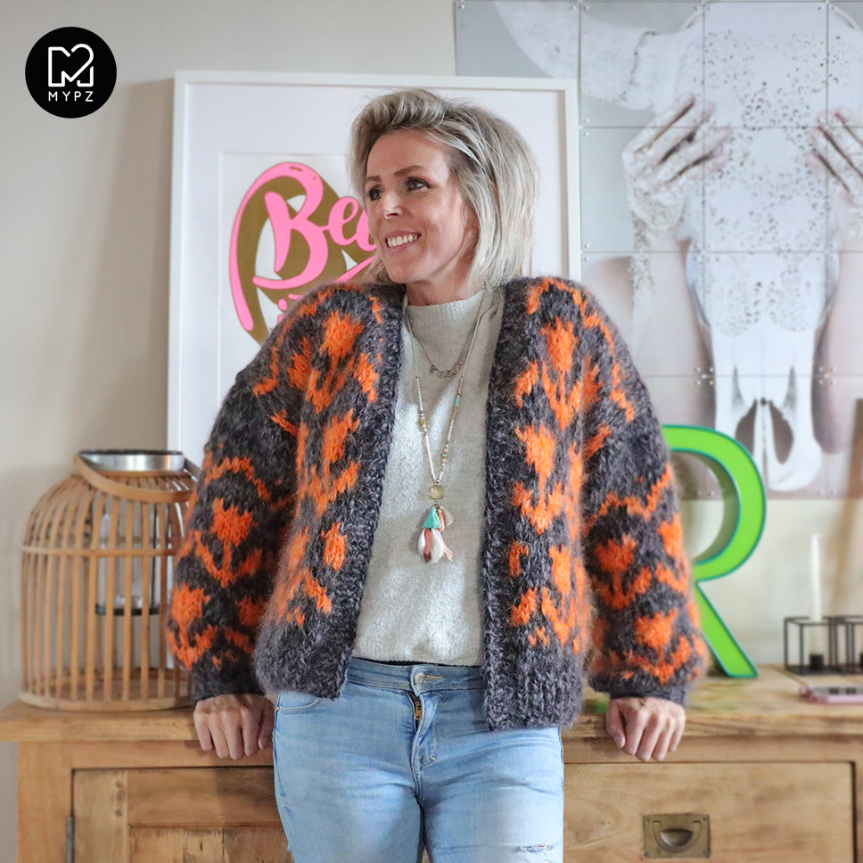 Breipakket – MYPZ Chunky Bomber vest Tulpen Oranje No.9 (ENG-NL)