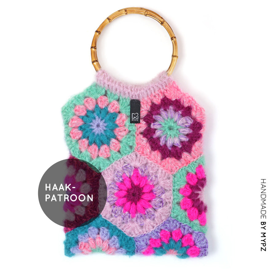 Haakpatroon - MYPZ starburst hexagon tas Milano