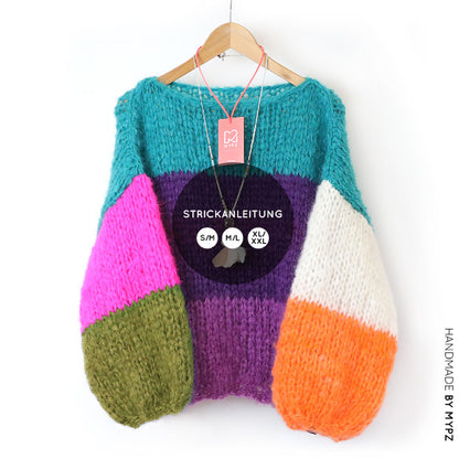 Motif de tricot – Pull basique en mohair épais MYPZ Mila No15 (ENG-NL-DE-FR-ES)