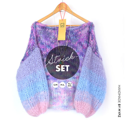 Knitting Kit – MYPZ Basic Chunky Pullover Heliotrope No15 (ENG-NL-DE)