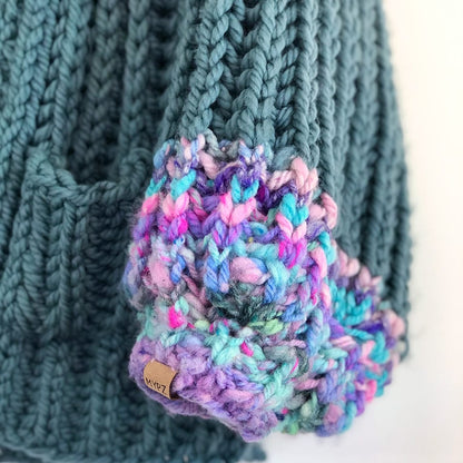 MYPZ super chunky hooded cardigan