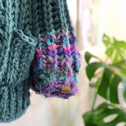 MYPZ super chunky hooded cardigan