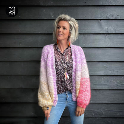 Knit pattern – MYPZ top-down cardigan Fleecy No.9 (ENG-NL)